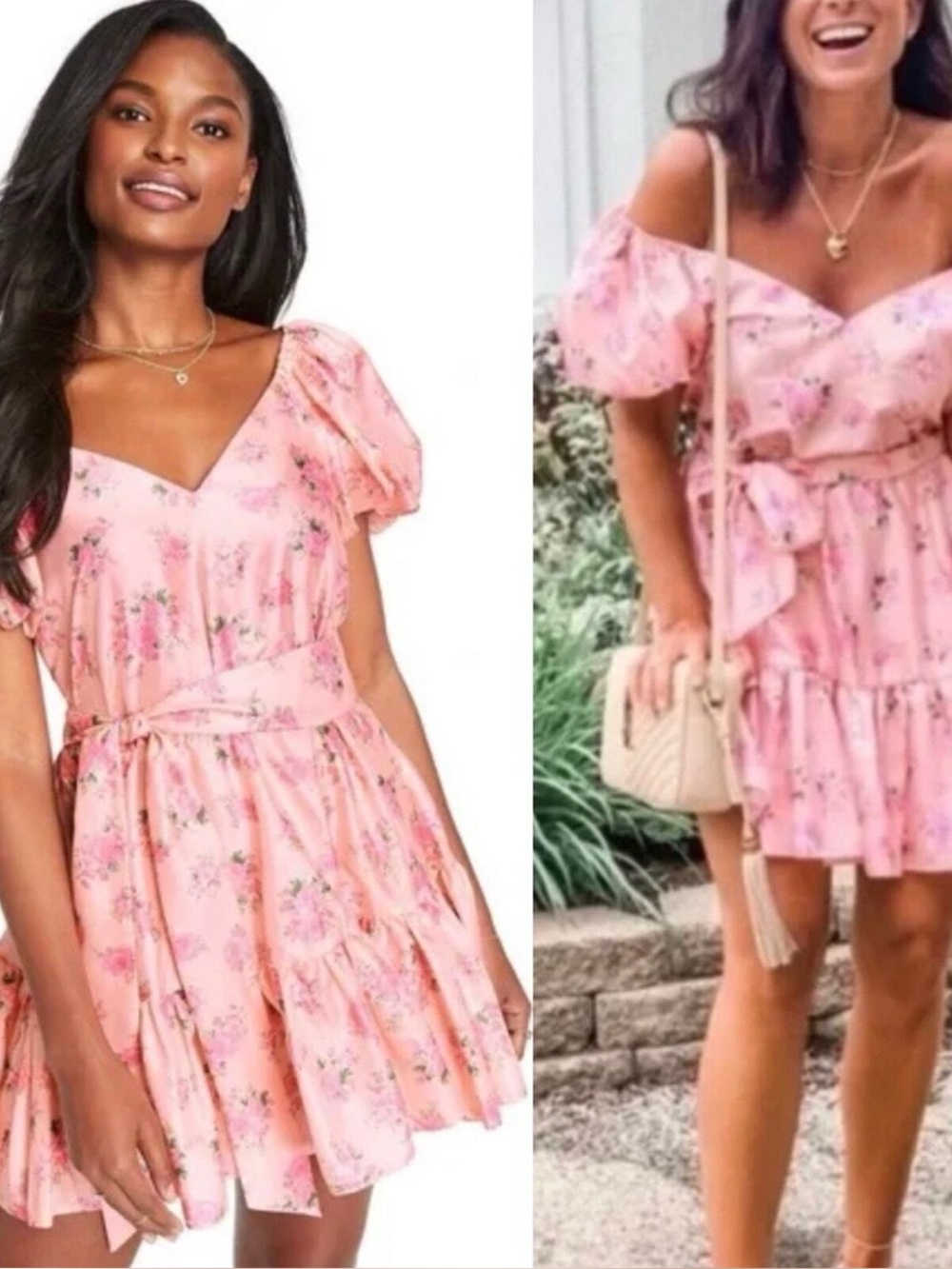 Loveshackfancy x target Floral Puff-Sleeve Mini Dress